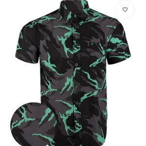 Warrior Camos Toxic Waste DPM Button Down Shirt SIZE 3XL
